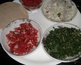 A picture of step 1 of Masala papad.