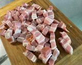 Une image de l'étape 4 de Gratin de gnochettis aux épinards, lard et tomates.