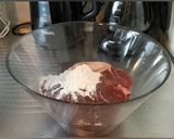 A picture of step 1 of Ossa Buco.