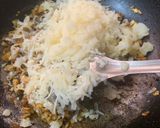 A picture of step 2 of Cabbage aloo pakora in air fryer.