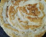A picture of step 3 of Chana Dal Chilla.