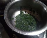 A picture of step 1 of Dal methi.