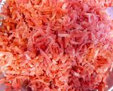 A picture of step 2 of Halwa e gajar.