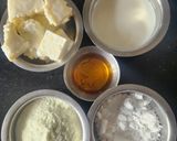 A picture of step 1 of Paneer Mawa Rasmalai Tutti Frutti Modak.