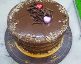 A picture of step 2 of Nutella cake.