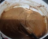 A picture of step 4 of Chocolate mysore pak.