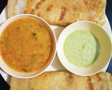 सांबर डोसा नारियल चटनी के साथ रेसिपी चरण 11 फोटो