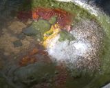 A picture of step 5 of Hariyali Mushroom Paneer.