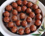 A picture of step 9 of Protein-packed Ladoos.