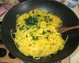A picture of step 6 of Lemon Laganelle with Seafood.