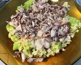 Une image de l'étape 10 de Salade tiède de chou romanesco au concombre et carpaccio de poulpe.