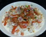 A picture of step 6 of Dahi bondi.