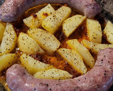 Foto del paso 3 de la receta: Butifarra asada con garbanzos o patatas y sobrasada