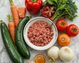 Foto del paso 1 de la receta: Calabacines rellenos de carne