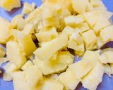 A picture of step 1 of Lenten vegetable salad.