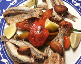 Foto del paso 5 de la receta: Fritura mar y montaña, de anchoas y pimientos