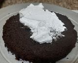 A picture of step 2 of Valentine day special black forest chocolate cake.