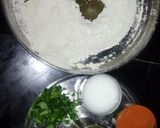 A picture of step 1 of Bajara Methi Roti.