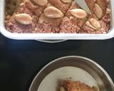 A picture of step 8 of Basbousa (coconut and suji cake).