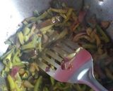 A picture of step 2 of Eggplant with bitter gourd Fry.