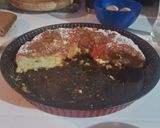 Foto del paso 11 de la receta: Budín de pan y ciruelas pasas decorado con dulce de leche