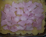 Foto del paso 9 de la receta: Pastel de patata, queso y lacón, con bechamel al horno😋🍽