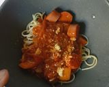 Gambar langkah 5 resipi Spaghetti Bolognaise (sos homemade).