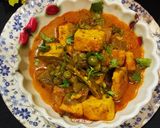 A picture of step 9 of Green Peas and Paneer Curry.