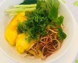 Hình bước làm 11 của món Riêu cá điêu hồng với bún