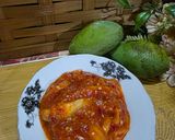 Gambar langkah 3 resipi Sambal mangga kampung.