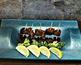 A picture of step 2 of Beef Boti Shots.