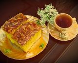 عکس مرحله 3 از دستور کیک باقلوایی (کیک شربتی)