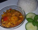 A picture of step 5 of Spicy Thai chicken.