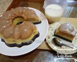 Foto langkah ke 7 dari resep Puding Coklat Lapis Marie dengan siraman Fla.