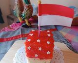 Foto langkah ke 7 dari resep Cake Merah Putih with Strawberry Jam.