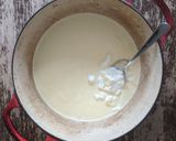 A picture of step 6 of Mum's homemade yoghurt.