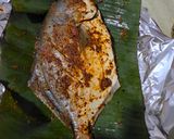 Gambar langkah 2 resipi Bawal Emas Bakar.