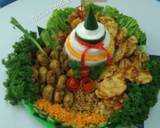 Tumpeng Nasi Putih Sederhana langkah memasak 5 foto