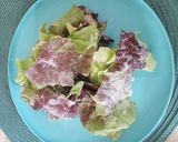 Salat mit einer Zitronen - Kondensmilch - Soße Rezeptschritt 4 Foto