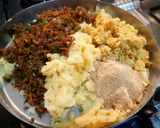 A picture of step 4 of Vegetable Seek Kebab.