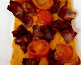 A picture of step 5 of My Melted Cheese, Bacon & Tomatoes on Toast 😋#Lunch.