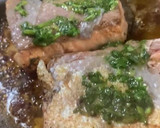 Foto del paso 5 de la receta: "Salmón a la mexicana con vinagreta de cilantro"