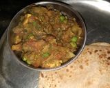 A picture of step 7 of Matar paneer.