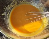 A picture of step 6 of Millionaire's Shortbread.
