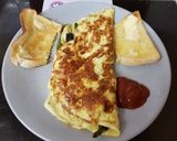 A picture of step 5 of My folded Egg Breakfast with Asparagus.