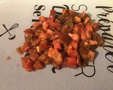Une image de l'étape 5 de Soupe asiatique épicée au bouillon de crevettes, tomate noire, shiitakes et coriandre.