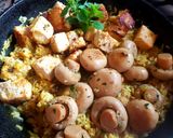 Foto del paso 7 de la receta: Arroz "Super" vegetariano, con tofu, quinoa, mijo y hongo...😉🍽
