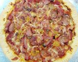 Hình bước làm 6 của món Pizza đế mỏng giòn tan