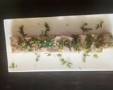 A picture of step 7 of Farali Khandvi.