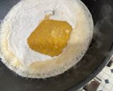 A picture of step 1 of Maja Blanca.